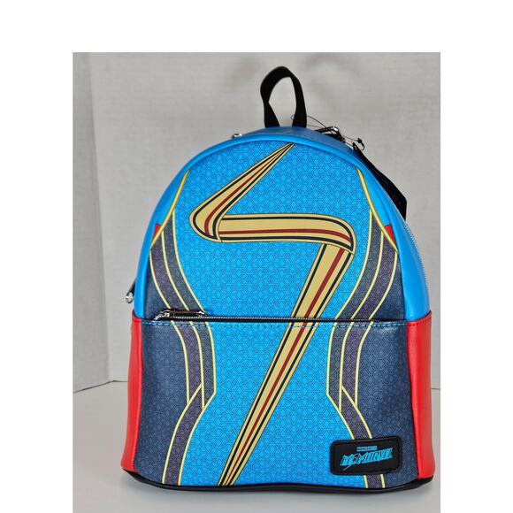 Marvel Studios Accessories - Funko Marvel Studios Marvel Cosplay Blue/Red/Gold Faux Leather Mini Backpack NWT
